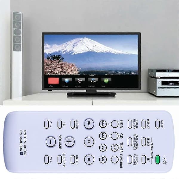 Remote Control for Sony Mini Hi-Fi System Controller RM-AMU006 Replacement Remote FST-ZUX9 LBT-ZUX9 MHC-EX9