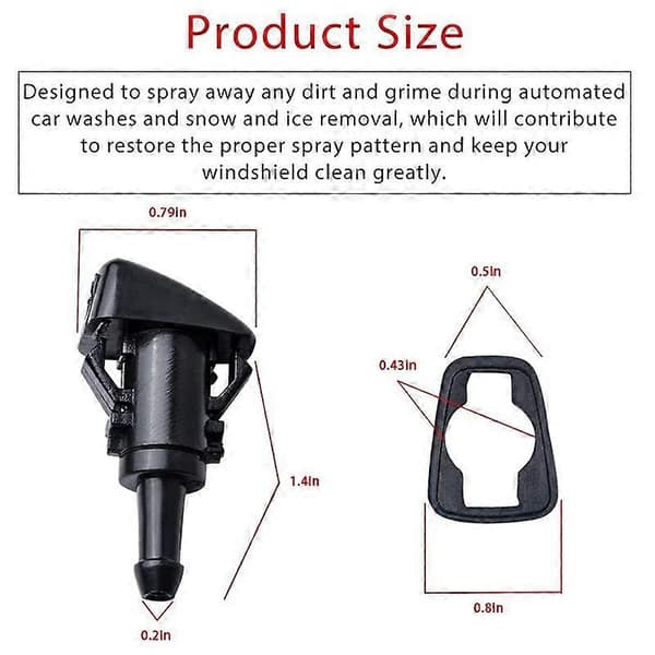 Vindusspylerdyse Spray for Chrysler Dodge Jeep 4805742AB, 5116079AA