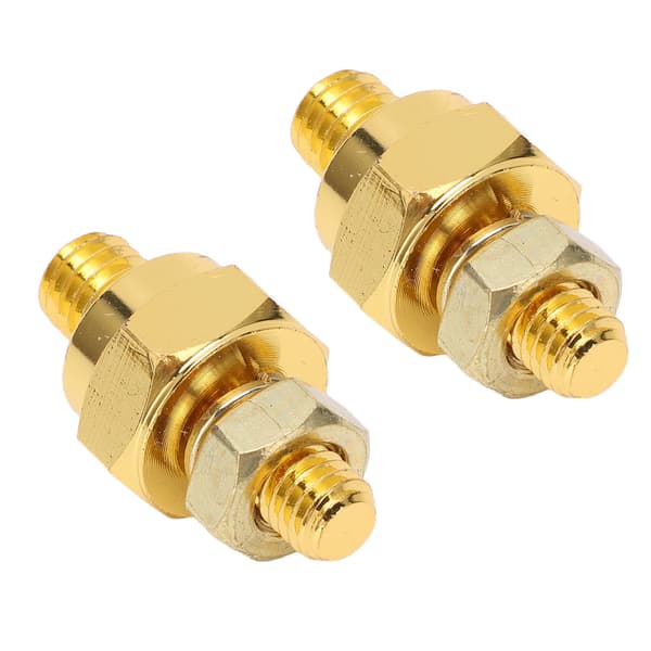 2 Pcs Brass Battery Terminal Adapters, Side Post Battery Terminal Adapters, Bolt-On Charging System