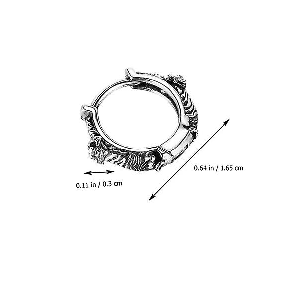 Miesten timanttikorvakorut, miesten korvakorut, katutyyliset korvakorut, yksinkertaiset korvakorut, miesten roikkuvat korvakorut, koukkukorvakorut Silver 1.65x1.65c