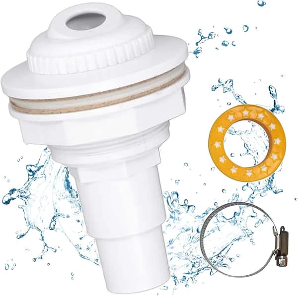 Returdyse til pool, indløbsdyse til pool med 38/32 mm slangeende, returdyse indløbsdyse til pool, indløbsdyse til pool