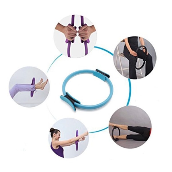 Blå Pilates Ring Pilates Resistance Ring Fitness för lårformning för Fitness Yoga och Core Muscles