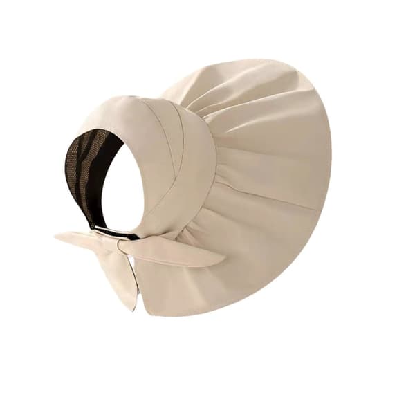 Dam UV-solskyddsvisir Sommar Bredbrättad Solhatt Floppy Fold Strandhatt