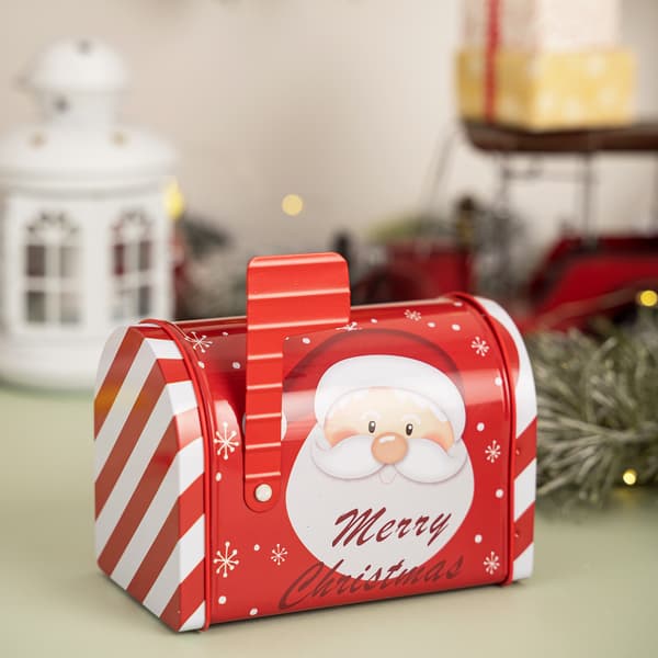 Juldekorationer Brevlåda Plåtask Presentförpackning Godisask Ornament - Stil B