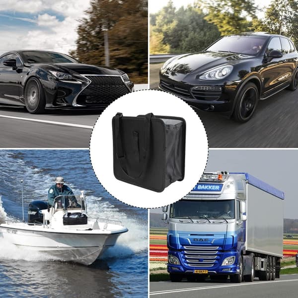 Foldable Car Trash Can, Hanging Waterproof Leakproof Large Capacity Car Trash Can, Car Accessories (Small)