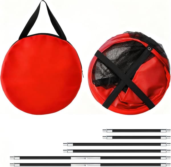 3-pack golfchippnät, storlekar pop-up träningsnät för inomhus och utomhus, make, barn, golfare, 6 markpinnar