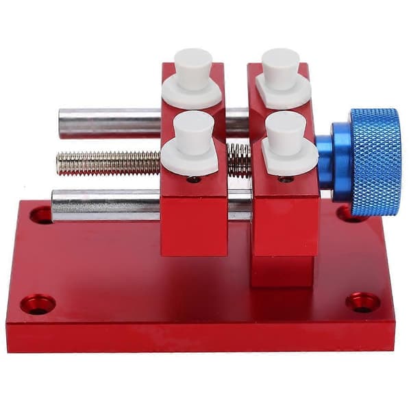 Adjustable Metal Watch Case Stand, Basic Watch Movement Tool for Removing Watch Straps, Red