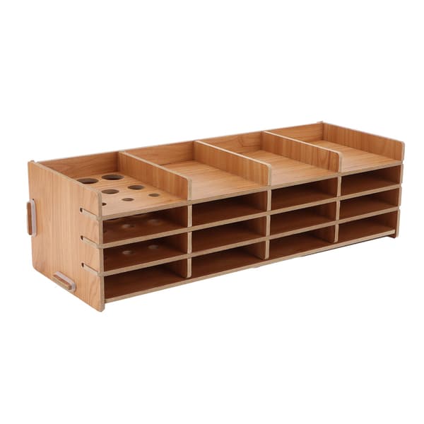Rhinestone Painting Tray, Easy Installation, Multi-layer Synthetic Wood Storage Organizer for Painting