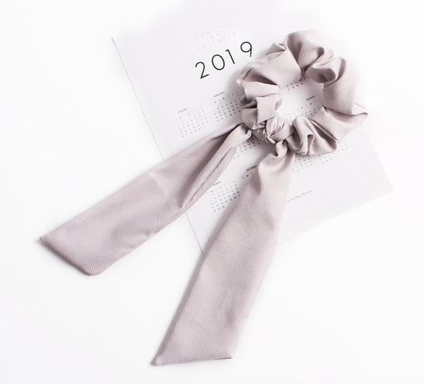Hårstrikker, scrunchies med skjerf, lyseblå hårbånd Lyseblå Lyseblå Light blue Ljusblå