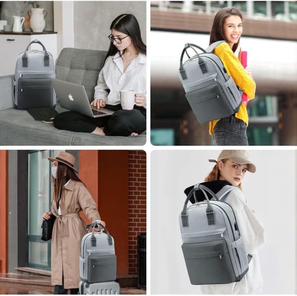 Large Travel Backpack: Water-Resistant, with Separate Shoe Compartment, USB Charging Port, and Multifunctional Anti-Theft Design