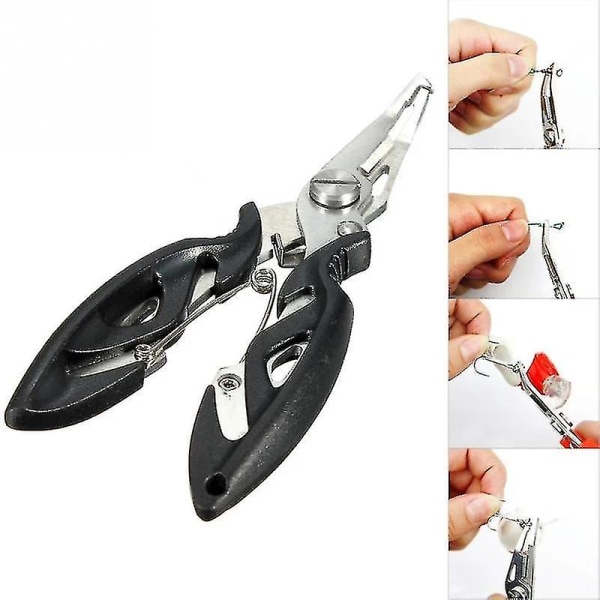 Curved Mouth Metal Ing Pliers -funktiot Lure Pliers Hook Horse Sakset