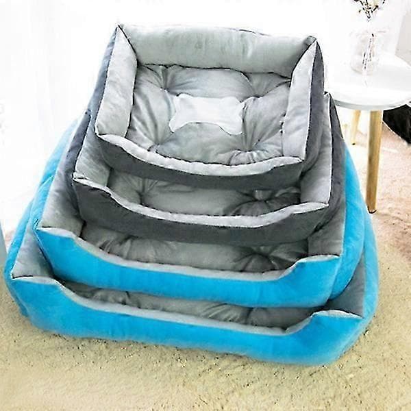 Orthopedic dog bed with memory foam and removable, washable rim