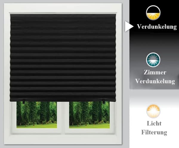 Blackout Blinds, Side Pull & Spring Blinds, 90 x 180 cm