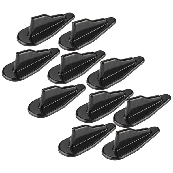 10 st Universal Svart Stil Bil Tak Hajfena Spoiler Ving Kit Vortex Generator