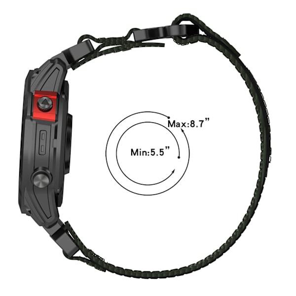 20 mm Urrem til Garmin Fenix/instinct/Descent/Epix Grå Grå Grey