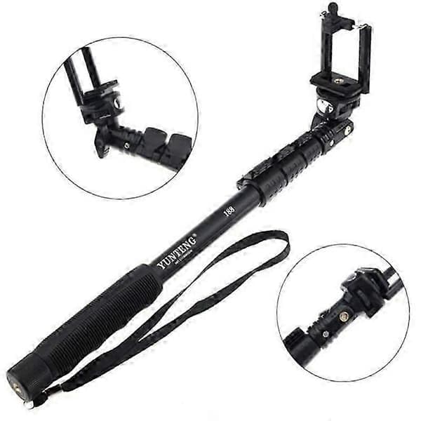 188 Portable Handheld Extendable Selfie Stick Monopod with Phone Holder