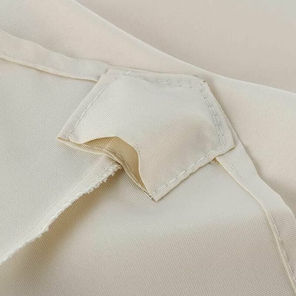 (Beige) Erstatningsduk for parasoll - 6 ribber - Diameter 2 meter