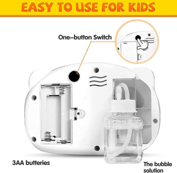 Bubble Machine for Kids, Automatic Bubble Blower, Portable Bubble Machine, 1000+ Bubbles Per Minute db