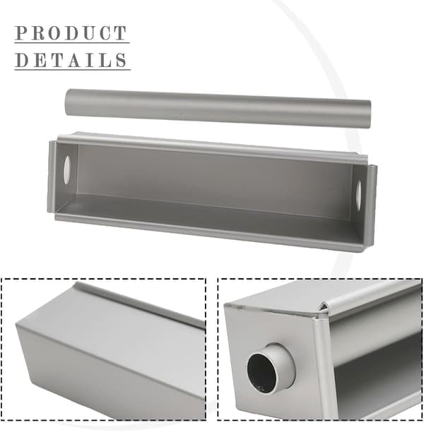 Aluminiumlegering fyrkantig brödform med centrör, reservdelar, non-stick bakform för bakning, diskmaskinssäker och