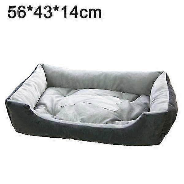 Orthopedic dog bed with memory foam and removable, washable rim