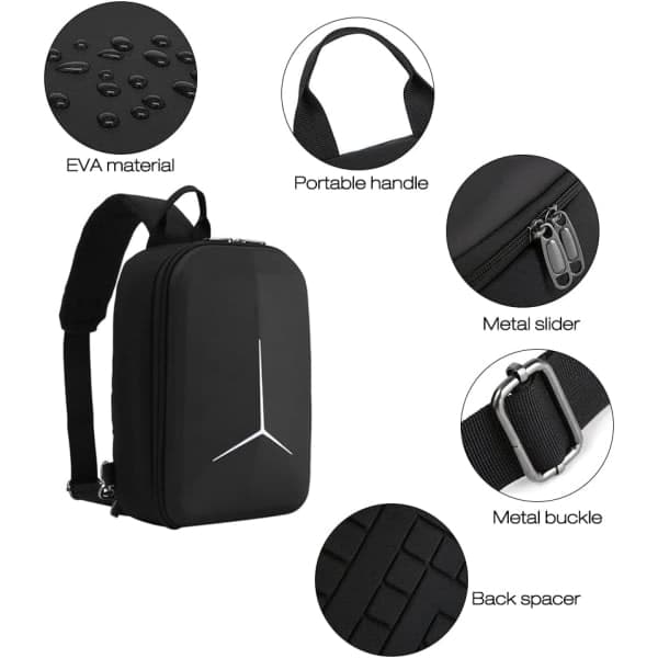 Galaxy Rygsæk til DJI Mini 3 Pro, Drone Opbevaringstaske, Skuldertaske, RC, Sort