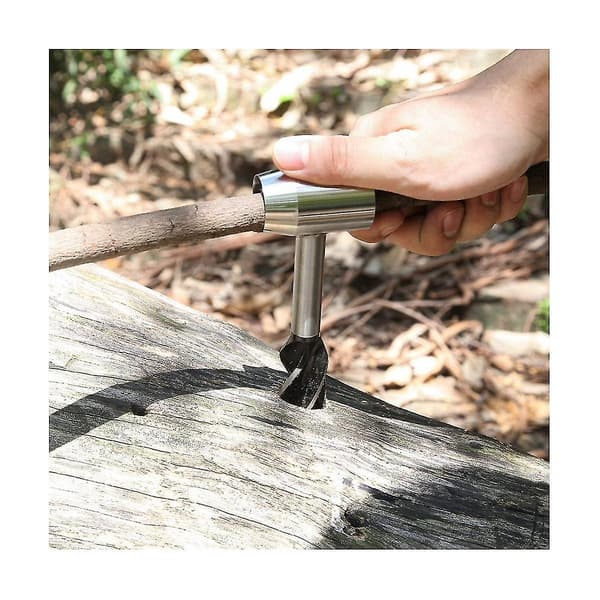 Outdoor Survival Drill Bits, Percussion Tool, Camping, Manual Hole Maker, Wrench, Wood Drill, Woodworking