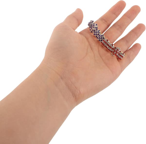 Rhinestone US Flag Tandkappe til voksne Hip Hop Smykker