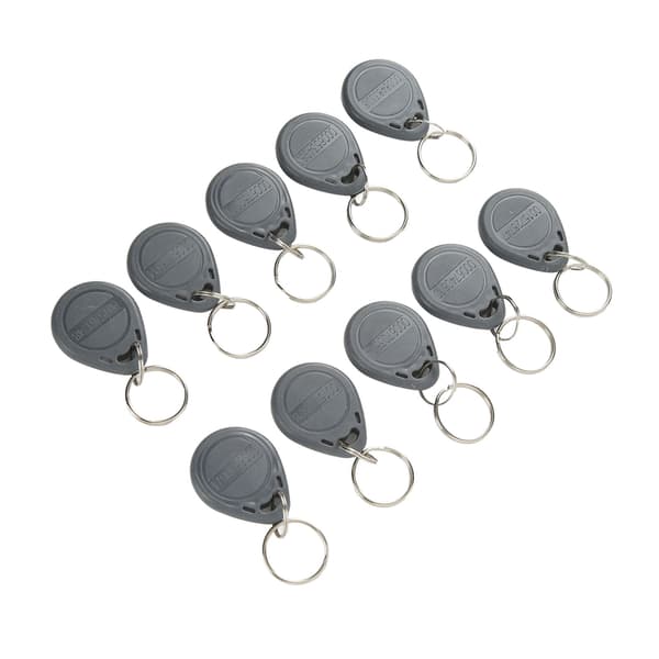100 st RFID Key Fob Sensitive Induction Waterproof 125KHz RFID Proximity Key for Parking Community Access Control Grey