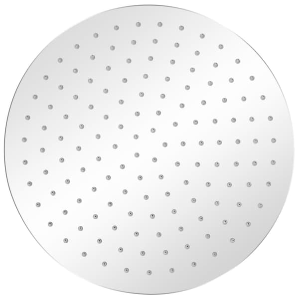 vidaXL Brusehoved til loftbruser, rustfrit stål 30 cm rundt sølv Rustfrit stål sølv silver Rostfritt stål