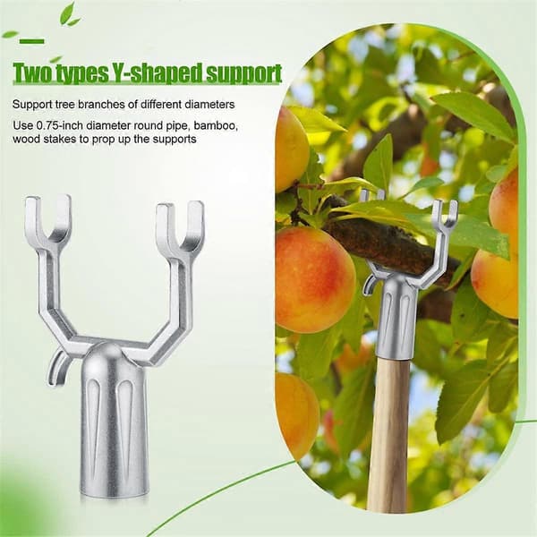 24 pcs Metal Tree Branch Support Tree Support Branch Crutch Tree Straightening Kit for Supporting Fruit Trees [DB] Silver Silver