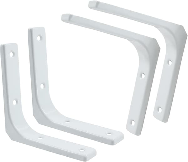 4-pack vita vägghyllkonsoler tumkonsol 4-pack vit vit 4 In - White, 4 pcs