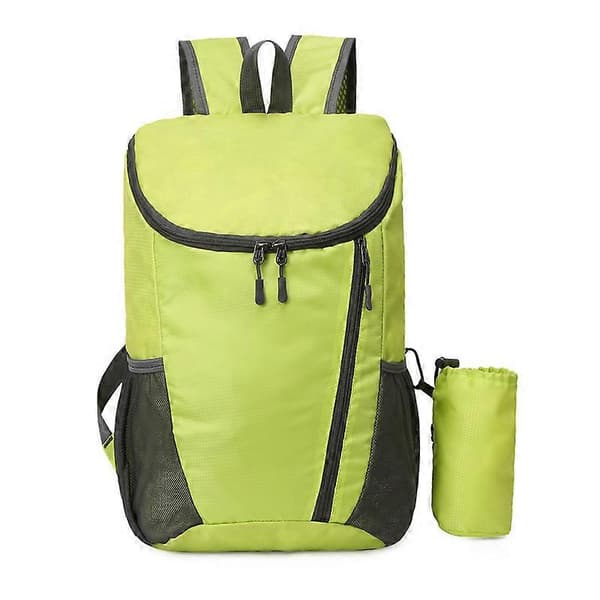 Hiking Backpack, Waterproof and Durable Lightweight Backpack, Foldable, Outdoor Travel, Camping, Daypack, Foldable - GREEN 42*28*20cm