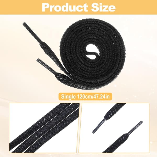 1 par sklisikker flat sko for 120 cm/47 tommer svart silikon