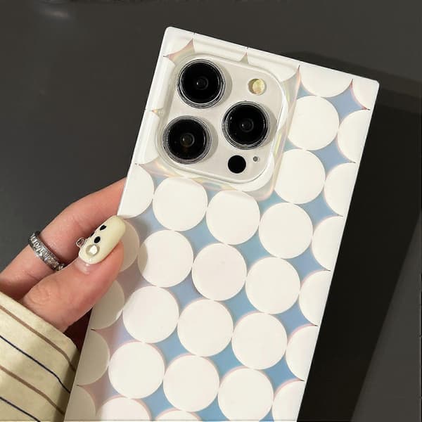 Matt deksel med laserprikker til iPhone 15 Pro, TPU-telefondeksel