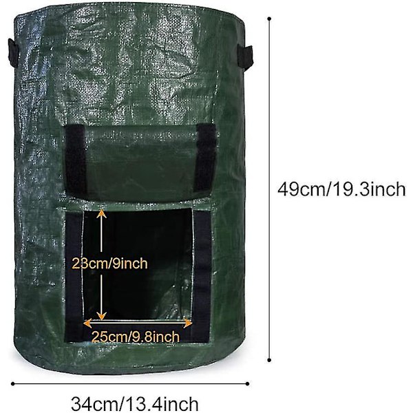 Potatisodlingsväskor 6-pack, 10 Gallon 37.8l Potatisväxtpåse Tomatväxtkruka, Potatissäck Odlingspåse Odlingspåsar För Potatis, Blommor, Växter, Grönsaker