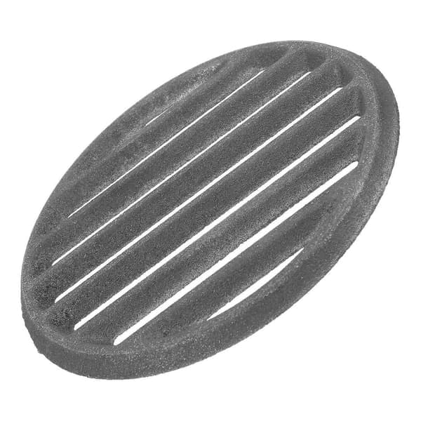 Round Cast Iron Fire Grate for BBQ Fire Pit High Heat Charcoal Plate Grill Replacement Part Outdoor Grill Accessory - WELLNGS