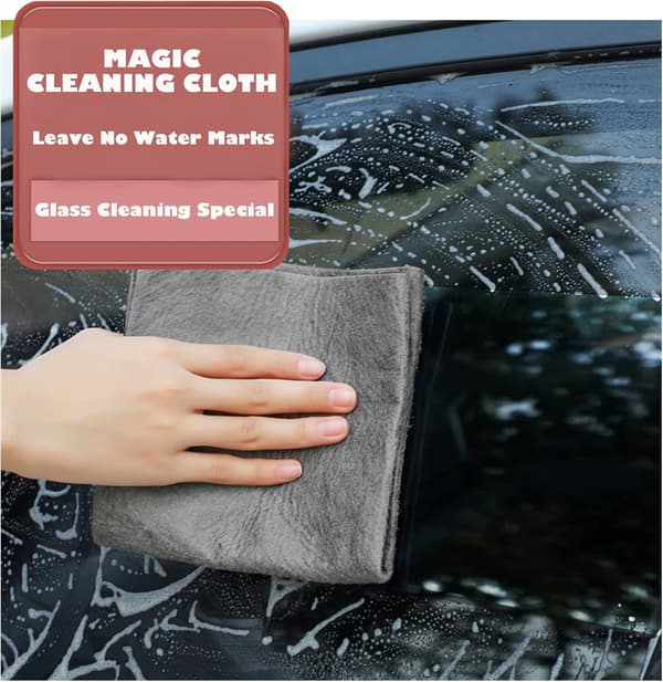 Thickened Magic Cleaning Cloth, Streak-Free Magic Fiber Microfiber Cleaning Cloth, All-Purpose Microfiber Towels, 5 Pcs