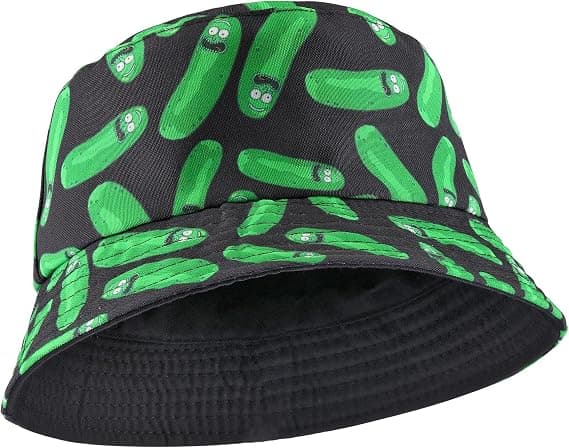 Unisex vendbar spandhat med tryk, dobbeltsidet bomuldssolhat, fiskerhat