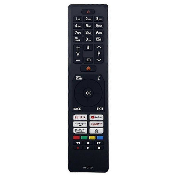 RM-C3604 Remote Control for JVC TV Handheld Ergonomic Replacement Remote Infrared [DB]