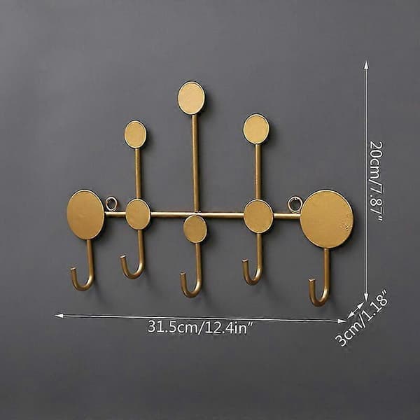 Wrought Iron Hook Simple Modern Coated Hook Wall Hanger Storage Rack