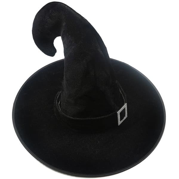 Halloween heksehat troldmand mænd kvinder sort kostume cosplay