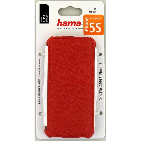 Mobilcover Flip-Front Rød - iPhone 5/5S/SE