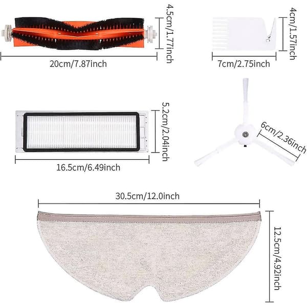 Lisävarustesarja Xiaomi Roborock S50 S51 S55 S5 S6 -robotti-imurille