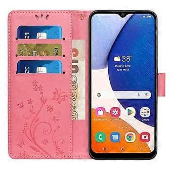 För Samsung Galaxy S24 FE Fodral PU Läder Plånboksfodral med Rem Style E Style E
