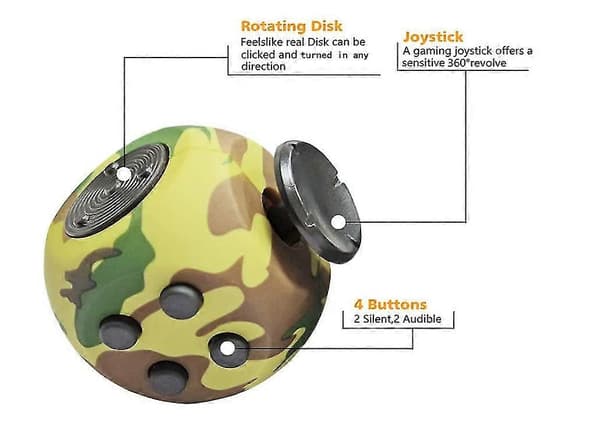 Cube Fidget Legetøj Anti-Angst Anti-Stress Fidget Legetøj til Børn og Voksne (Grøn) [DB]