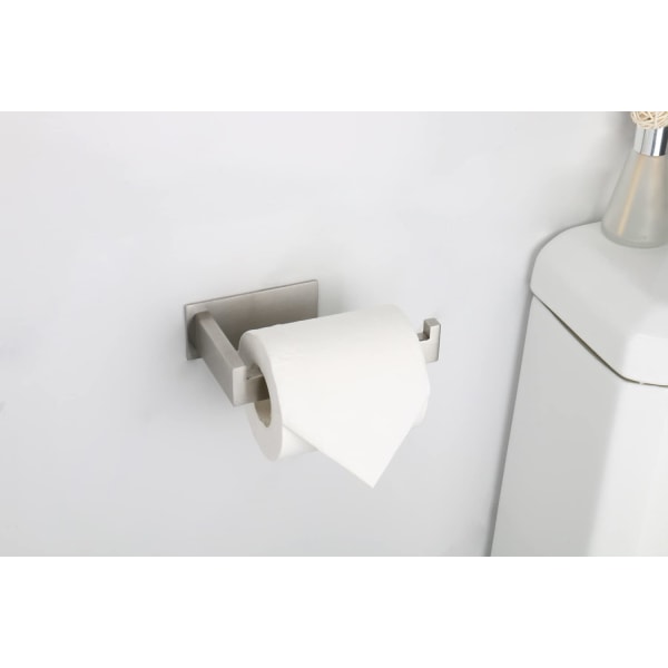 Toiletpapirholder, Selvklæbende Vævspapirholder Rustfrit Stål Rustfri Papirrullesholder, Ingen Boring Nem at Installere