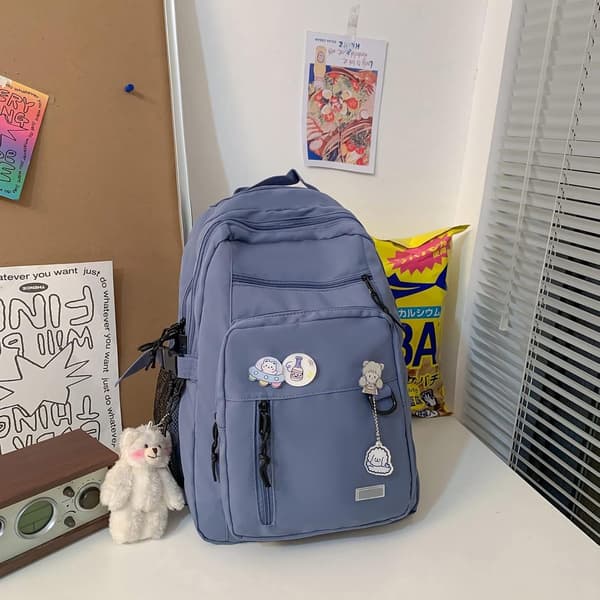 Girls Backpack - Waterproof School Backpack, Lightweight - Boys, Women, Teens - Large Capacity School Bag - Blue