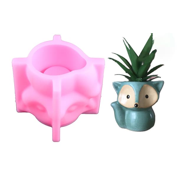 3D Djur Blomkruka UV Epoxiform DIY Vas Betong Gips Harts