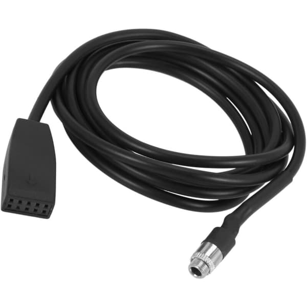 Højkvalitets sort 10-bens 3,5 mm jack biludtag USB AUX IN-adapterkabel til E39 E53 BM54 X5 E46