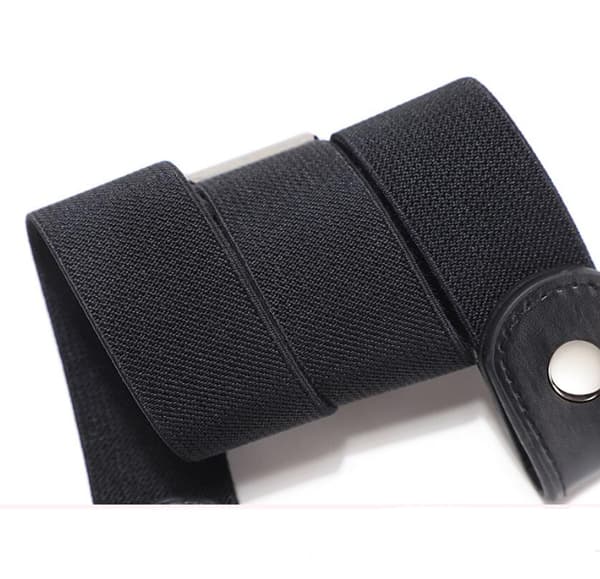 Spennefritt elastisk belte for kvinner og menn, komfortabelt justerbart usynlig stretchbelte for jeans, shorts og bukser